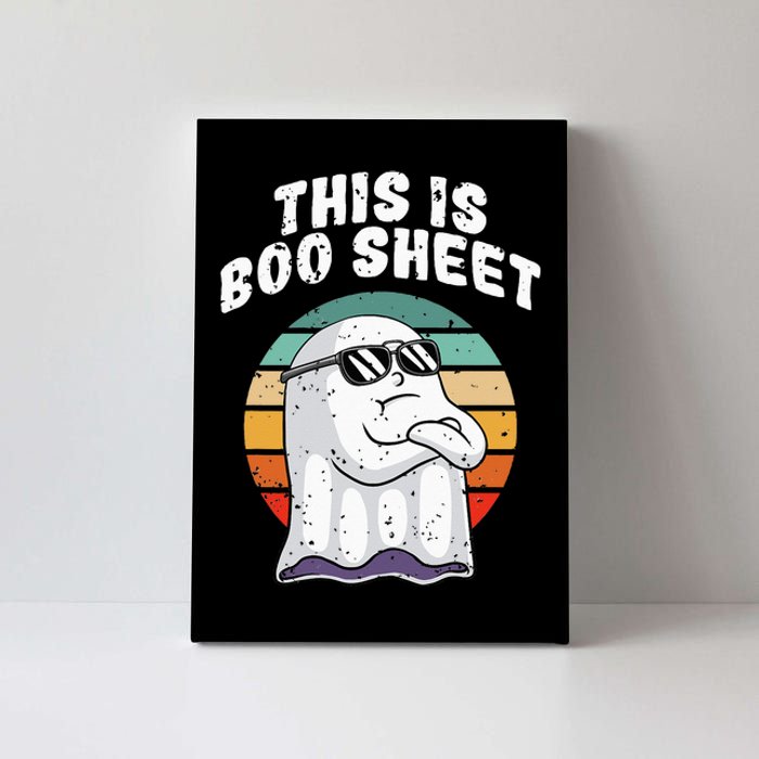 This Is Boo Sheet Funny Halloween Costume Ghost Pun Humor Canvas