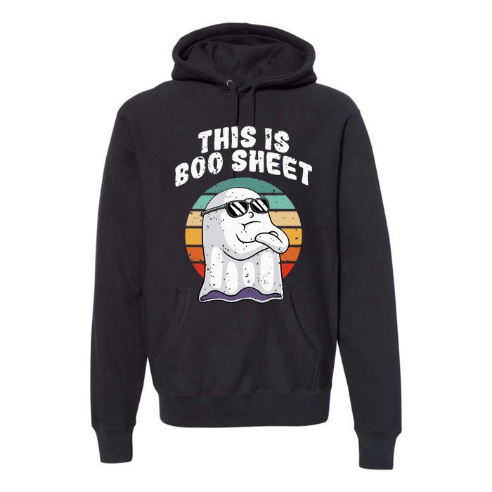 This Is Boo Sheet Funny Halloween Costume Ghost Pun Humor Premium Hoodie