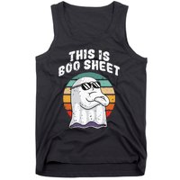 This Is Boo Sheet Funny Halloween Costume Ghost Pun Humor Tank Top