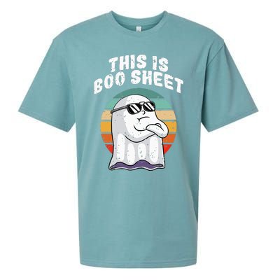 This Is Boo Sheet Funny Halloween Costume Ghost Pun Humor Sueded Cloud Jersey T-Shirt