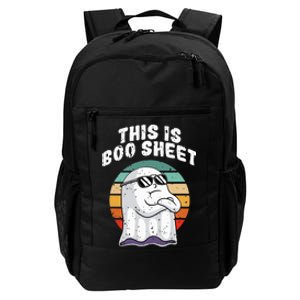 This Is Boo Sheet Funny Halloween Costume Ghost Pun Humor Daily Commute Backpack