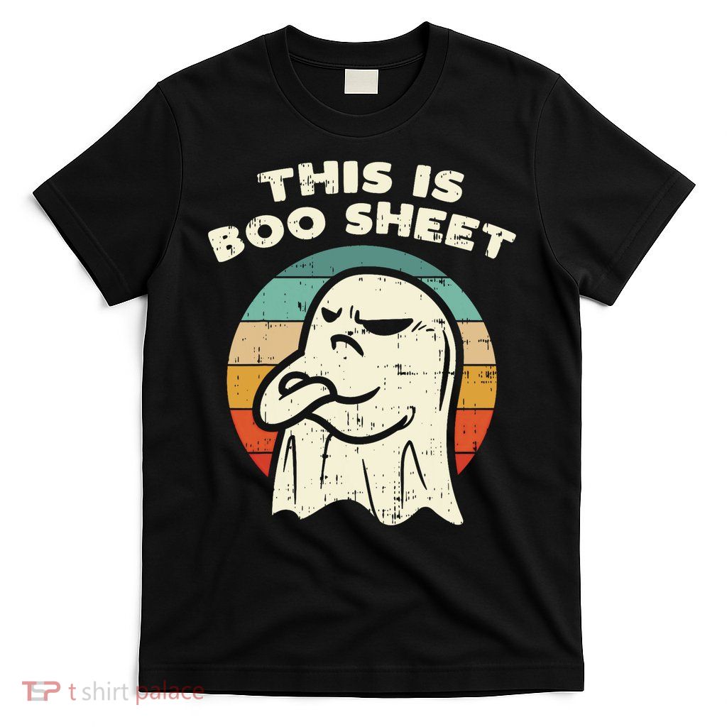 This Is Boo Sheet Ghost Retro Halloween Costume T-Shirt