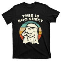 This Is Boo Sheet Ghost Retro Halloween Costume T-Shirt