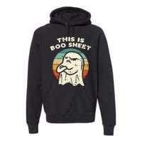 This Is Boo Sheet Ghost Retro Halloween Costume Premium Hoodie