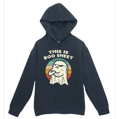 This Is Boo Sheet Ghost Retro Halloween Costume Urban Pullover Hoodie