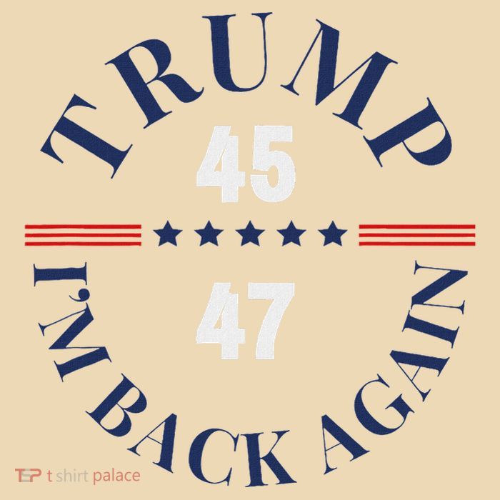 Trump IM Back Again Drawstring Bag