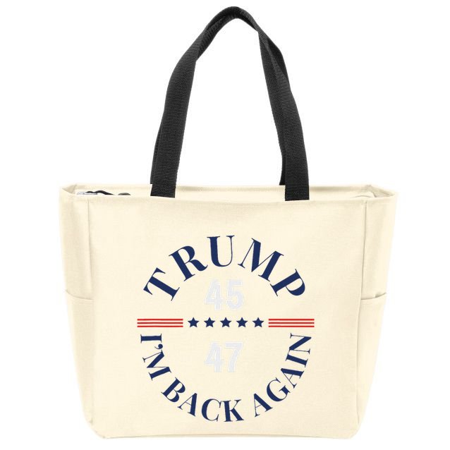 Trump IM Back Again Zip Tote Bag