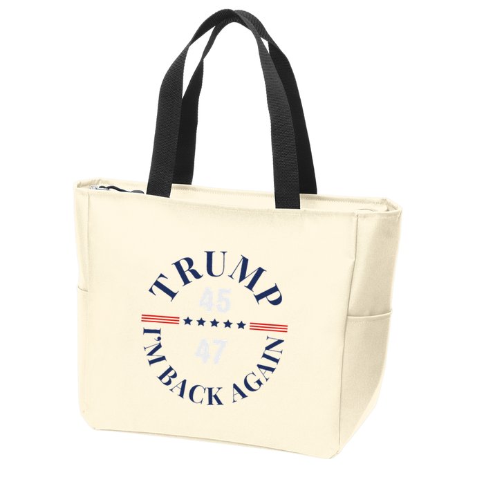 Trump IM Back Again Zip Tote Bag