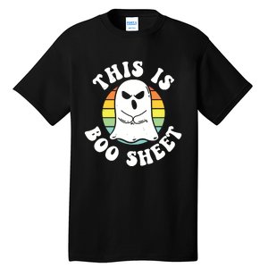 This Is Boo Sheet Ghost Retro Halloween Costume Tall T-Shirt