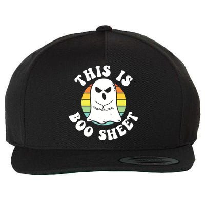 This Is Boo Sheet Ghost Retro Halloween Costume Wool Snapback Cap