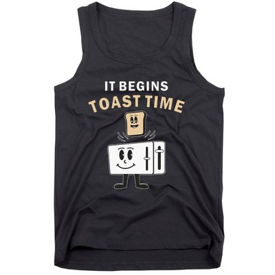 Toaster It Begins Toast Time Toast Breakfast Toast Bread Tank Top