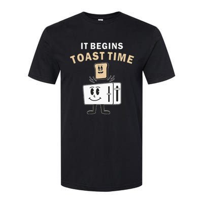 Toaster It Begins Toast Time Toast Breakfast Toast Bread Softstyle® CVC T-Shirt