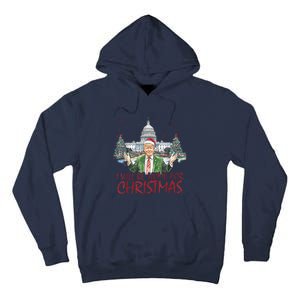 Trump ILl Be Home For Christmas Funny Xmas Tall Hoodie