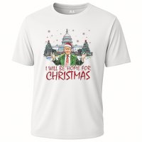 Trump ILl Be Home For Christmas Funny Xmas Cooling Performance Crew T-Shirt