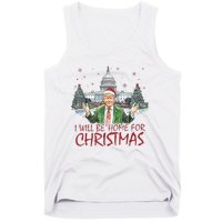 Trump ILl Be Home For Christmas Funny Xmas Tank Top