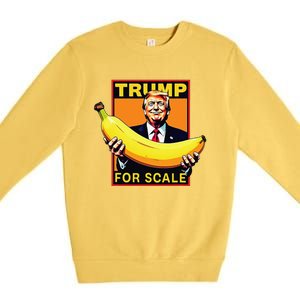 Trump ItS Banana Starship Funny Trump Banana Premium Crewneck Sweatshirt