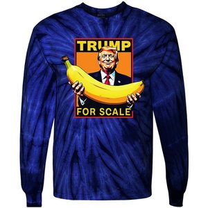 Trump ItS Banana Starship Funny Trump Banana Tie-Dye Long Sleeve Shirt