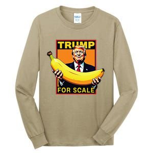 Trump ItS Banana Starship Funny Trump Banana Tall Long Sleeve T-Shirt