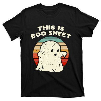 This Is Boo Sheet Ghost Vintage Retro Halloween Costume T-Shirt