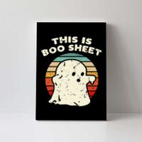 This Is Boo Sheet Ghost Vintage Retro Halloween Costume Canvas