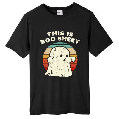 This Is Boo Sheet Ghost Vintage Retro Halloween Costume Tall Fusion ChromaSoft Performance T-Shirt