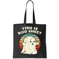 This Is Boo Sheet Ghost Vintage Retro Halloween Costume Tote Bag