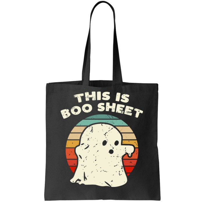 This Is Boo Sheet Ghost Vintage Retro Halloween Costume Tote Bag