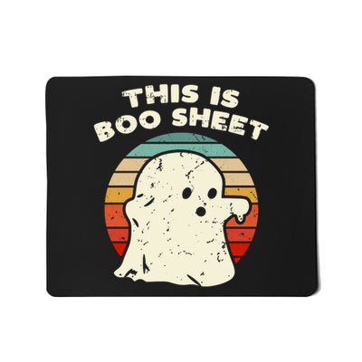 This Is Boo Sheet Ghost Vintage Retro Halloween Costume Mousepad