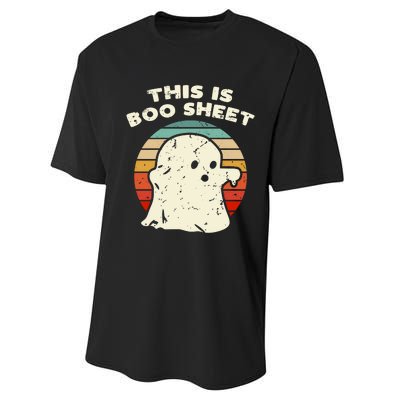 This Is Boo Sheet Ghost Vintage Retro Halloween Costume Performance Sprint T-Shirt