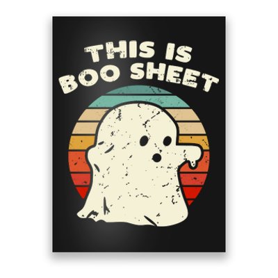 This Is Boo Sheet Ghost Vintage Retro Halloween Costume Poster