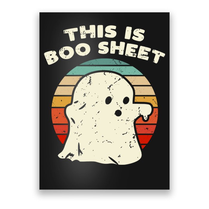 This Is Boo Sheet Ghost Vintage Retro Halloween Costume Poster