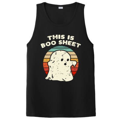 This Is Boo Sheet Ghost Vintage Retro Halloween Costume PosiCharge Competitor Tank