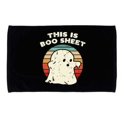 This Is Boo Sheet Ghost Vintage Retro Halloween Costume Microfiber Hand Towel