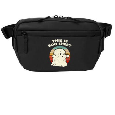 This Is Boo Sheet Ghost Vintage Retro Halloween Costume Crossbody Pack