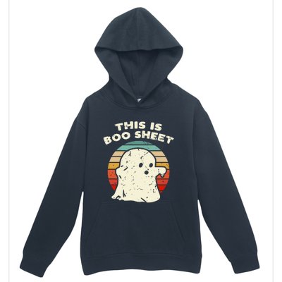 This Is Boo Sheet Ghost Vintage Retro Halloween Costume Urban Pullover Hoodie