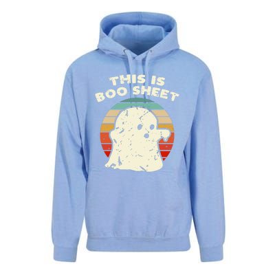 This Is Boo Sheet Ghost Vintage Retro Halloween Costume Unisex Surf Hoodie