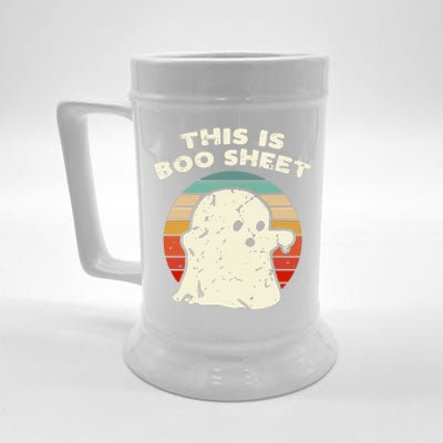 This Is Boo Sheet Ghost Vintage Retro Halloween Costume Beer Stein