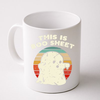 This Is Boo Sheet Ghost Vintage Retro Halloween Costume Coffee Mug