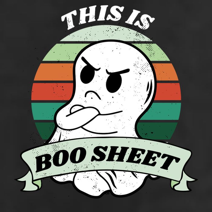 This Is Boo Sheet Cartoon Ghost Funny Halloween Cool Comfort Performance Bucket Hat