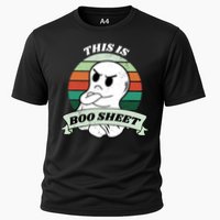 This Is Boo Sheet Cartoon Ghost Funny Halloween Cooling Performance Crew T-Shirt