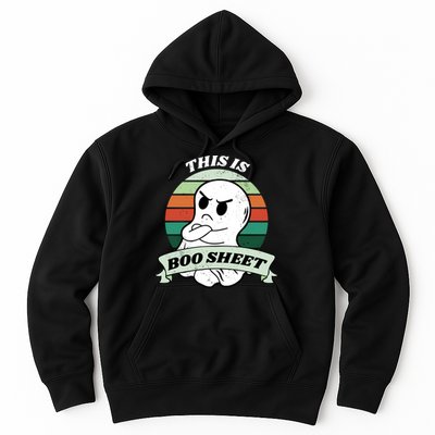 This Is Boo Sheet Cartoon Ghost Funny Halloween Hoodie