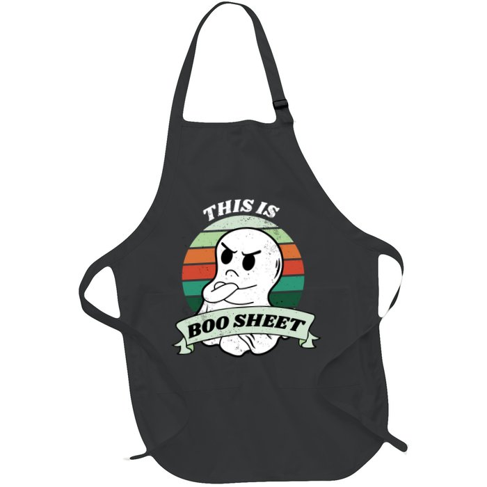 This Is Boo Sheet Cartoon Ghost Funny Halloween Apron