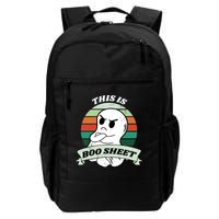 This Is Boo Sheet Cartoon Ghost Funny Halloween Backpack