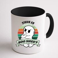 This Is Boo Sheet Cartoon Ghost Funny Halloween Mug