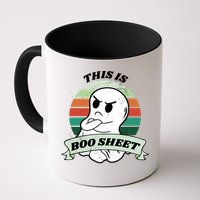 This Is Boo Sheet Cartoon Ghost Funny Halloween Mug