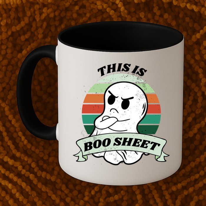 This Is Boo Sheet Cartoon Ghost Funny Halloween Mug
