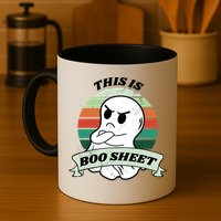 This Is Boo Sheet Cartoon Ghost Funny Halloween Mug