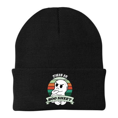 This Is Boo Sheet Cartoon Ghost Funny Halloween Beanie