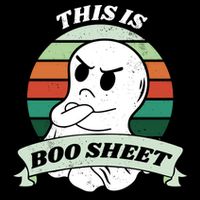 This Is Boo Sheet Cartoon Ghost Funny Halloween 16 in Basic Backpack
