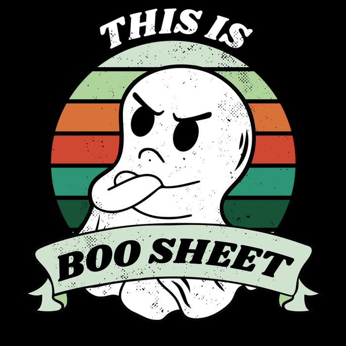 This Is Boo Sheet Cartoon Ghost Funny Halloween 16 in Basic Backpack